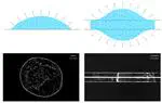 Coffee stain effect on a fibre from axisymmetric droplets